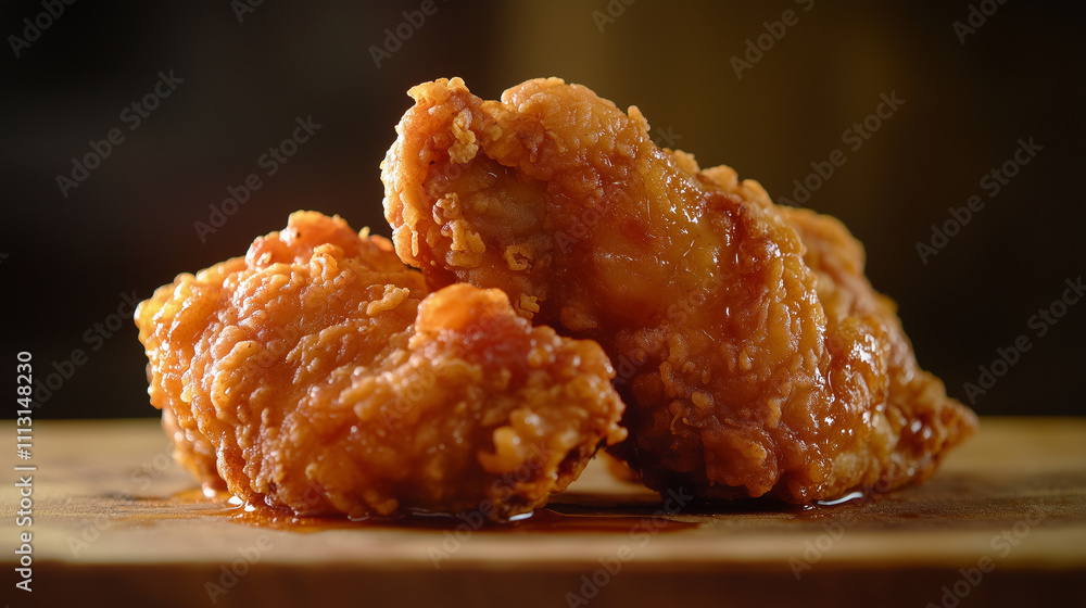 Crispy Karaage Paired with Teriyaki Sauce Crispy Karaage Paired with Teriyaki Sauce