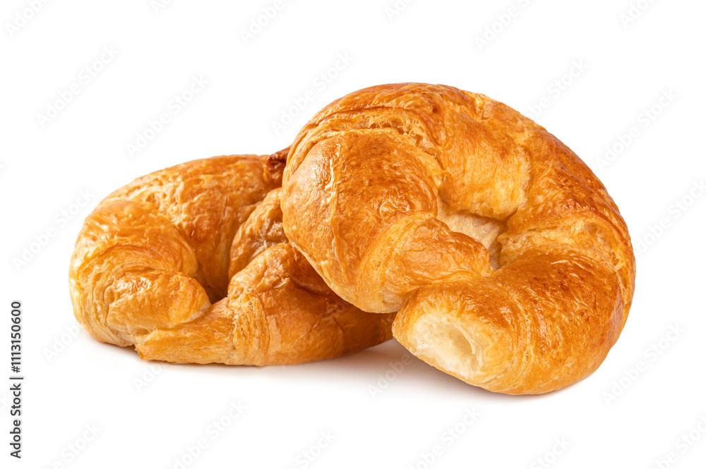 Croissant isolated on white background Croissant isolated on white background