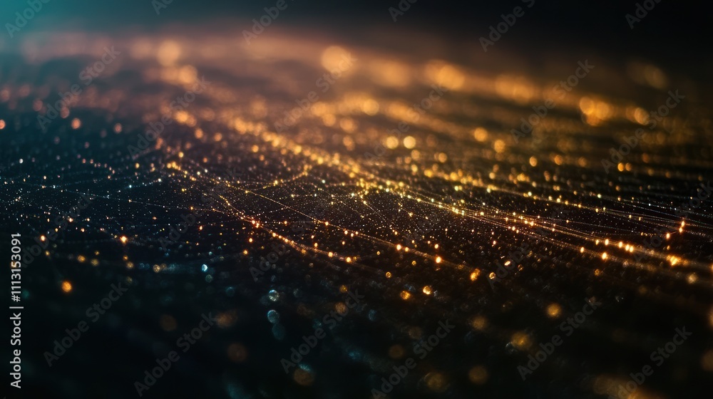 Abstract digital network texture with glowing particles. Abstract digital network texture with glowing particles.