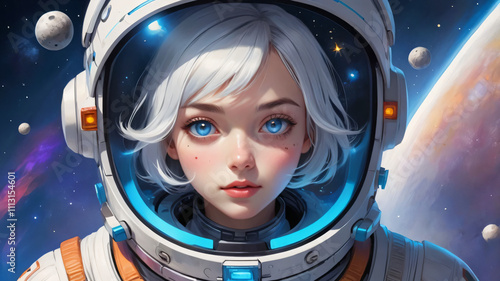 alien in space