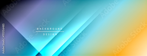 Dynamic shadow lines with gradient colors geometric background