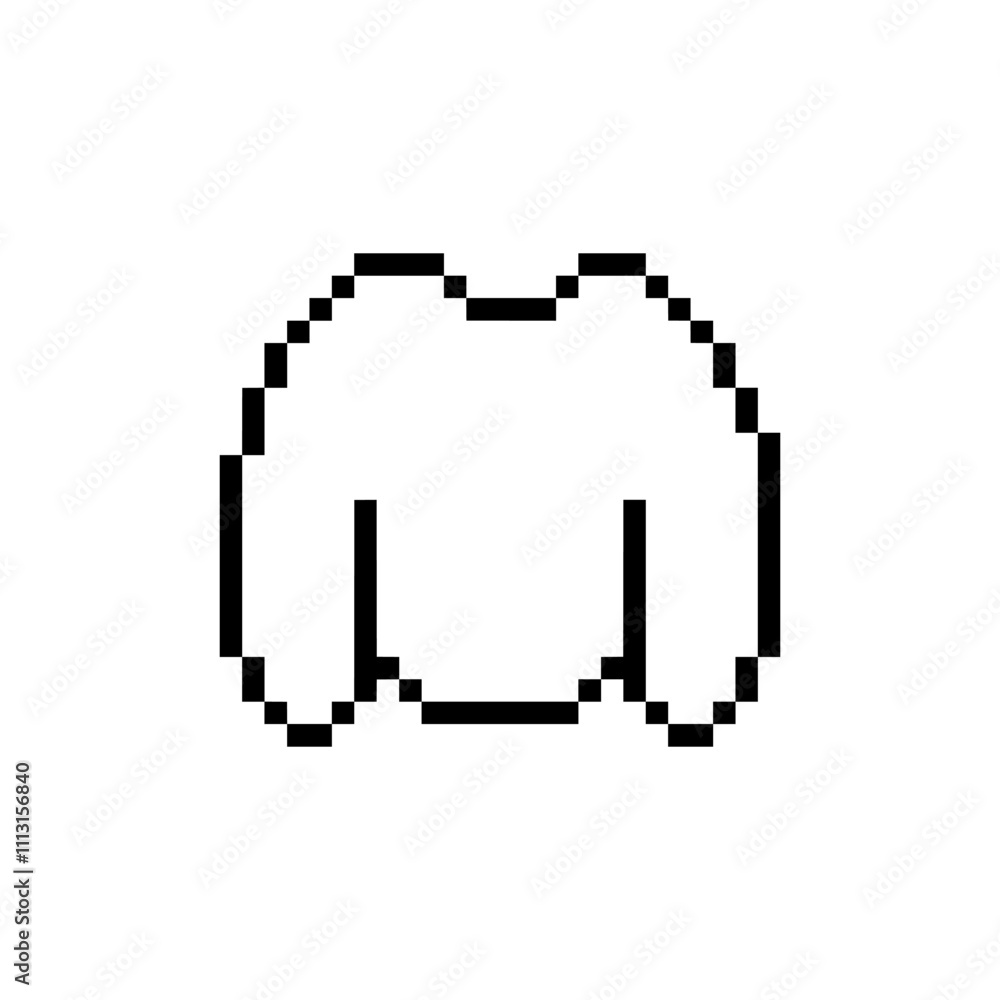 Fototapeta premium sweater clothes design pixel art