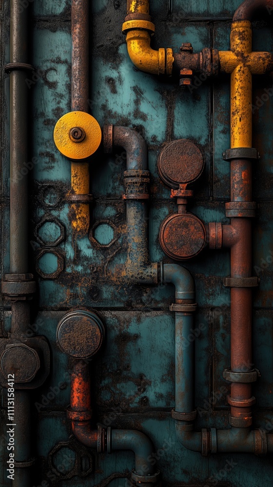 A close-up view of industrial pipes and fittings, showcasing rust and weathered textures. A close-up view of industrial pipes and fittings, showcasing rust and weathered textures.