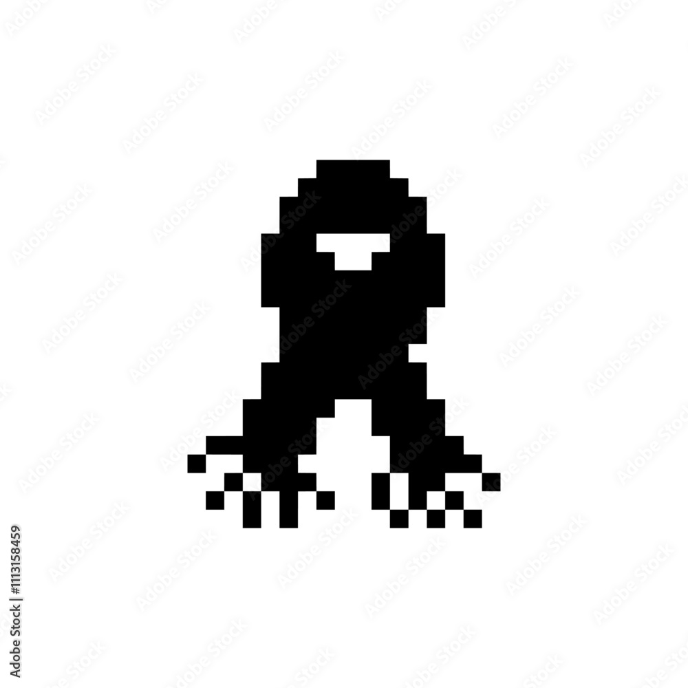 Obraz premium scarf outline simple pixel art
