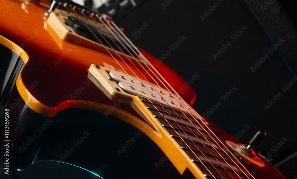 abstract musical background with guitars abstract musical background with guitars