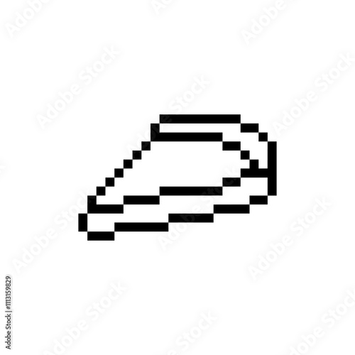 Italian pizza slice pixel art