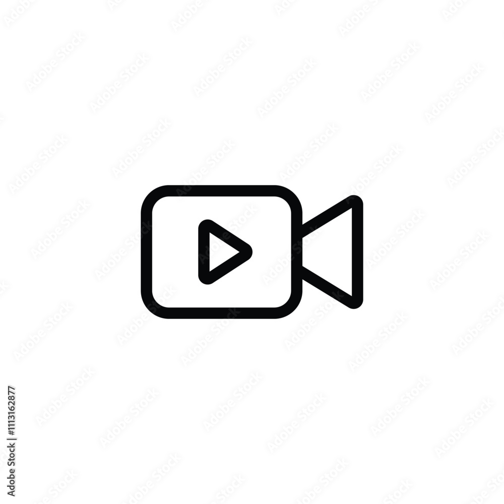 video camera icon vector. movie symbol vector video camera icon vector. movie symbol vector