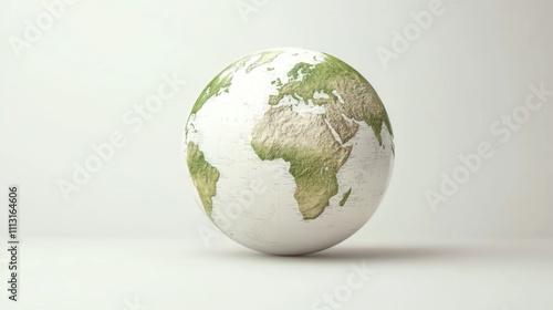Planet earth globe showing europe, africa and asia continents