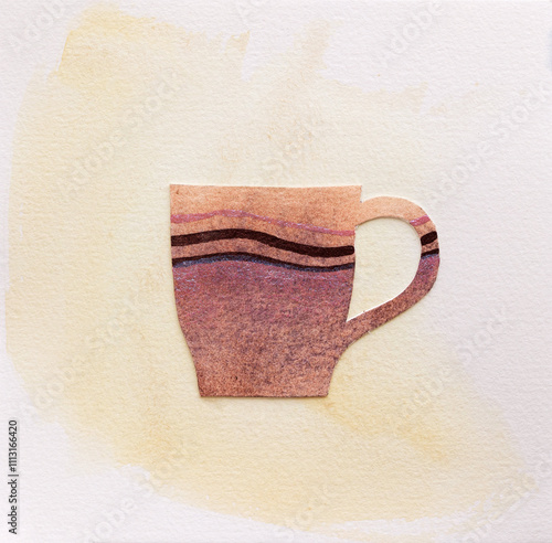 watercolor cup photo