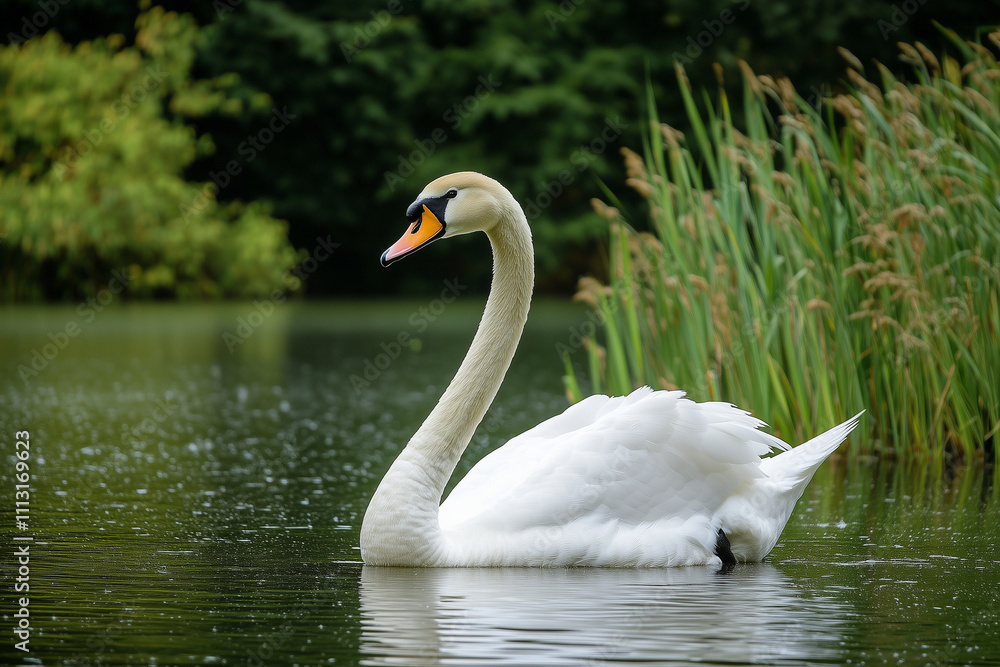 Dreamy and Elegant White Swan Concept Dreamy and Elegant White Swan Concept