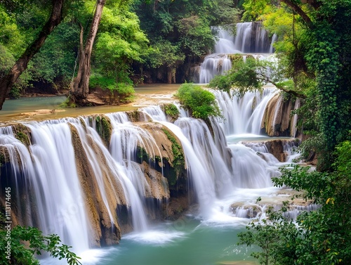 Jungle Waterfall River Travel Nature flowing water 