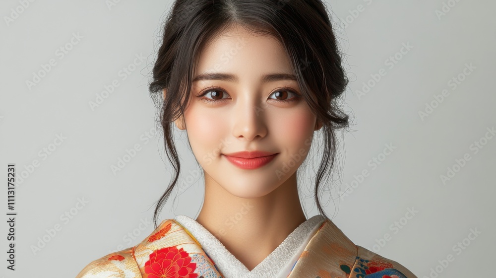 Portrait of a young woman in traditional dress Portrait of a young woman in traditional dress