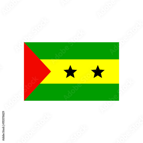 national flag of Sao Tome and Principe country 