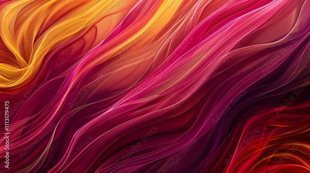 Abstract Swirling Crimson and Gold Hues Abstract Swirling Crimson and Gold Hues