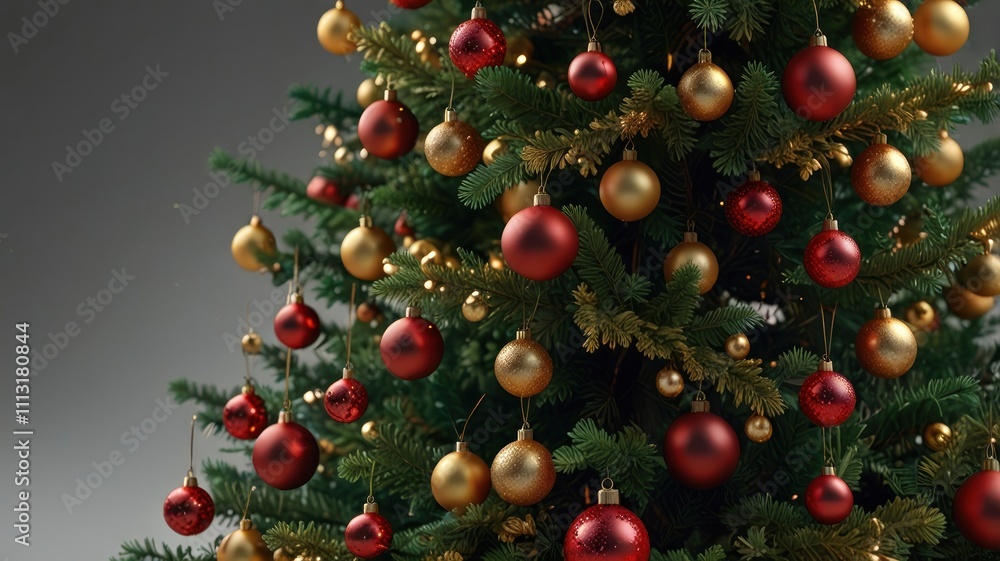 Red and Gold Christmas Tree Ornaments Red and Gold Christmas Tree Ornaments
