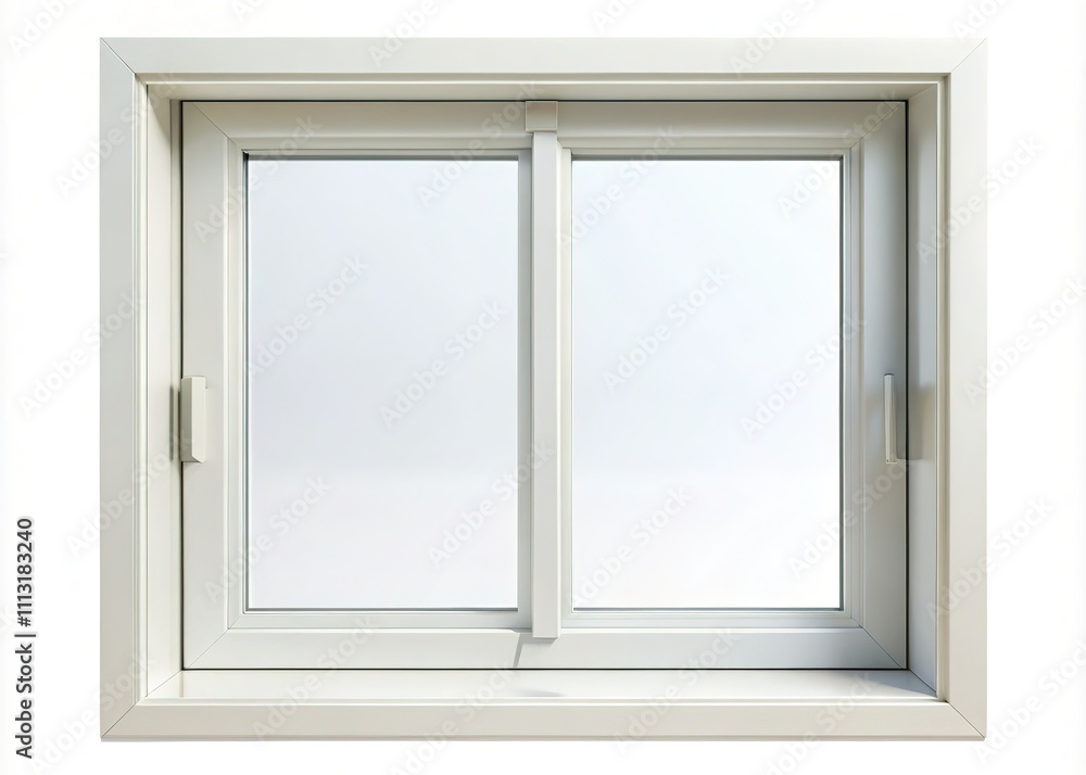 Minimalist Closed Window - White Frame Minimalist Closed Window - White Frame