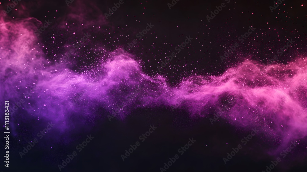 Naklejka premium Abstract Purple and Pink Dust Cloud Background