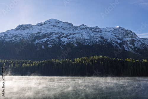 Early morning at Lake St. Moritz