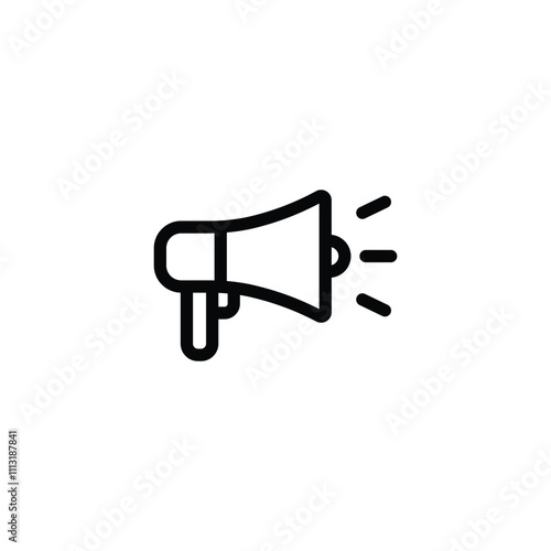 megaphone icon vector. Loudspeaker megaphone vector