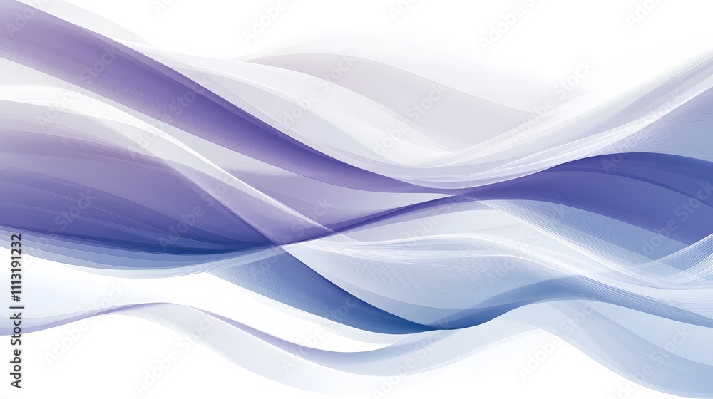 Fototapeta premium Abstract Purple and White Wave Design