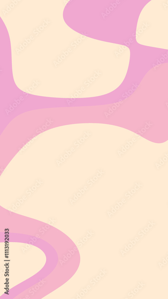 Vertical abstract art with pale pink shapes on beige background suitable for modern designs, posters, websites, and social media graphics. Vertical abstract art with pale pink shapes on beige background suitable for modern designs, posters, websites, and social media graphics.