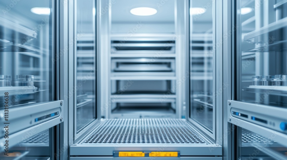 material science alloys. A modern, empty storage unit with metal shelves, illuminated by overhead lights, emphasizing a clean and organized space. material science alloys. A modern, empty storage unit with metal shelves, illuminated by overhead lights, emphasizing a clean and organized space.