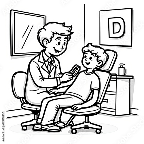  Friendly Dentist Visit with Young Patient