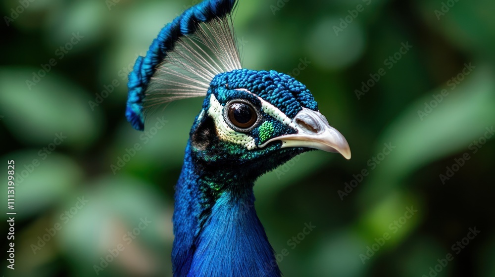 Portrait of beautiful peacock with feathers out Portrait of beautiful peacock with feathers out
