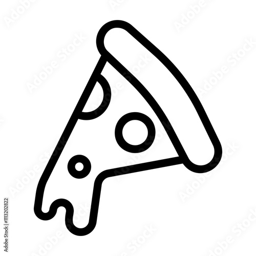 pizza slice Line Icon