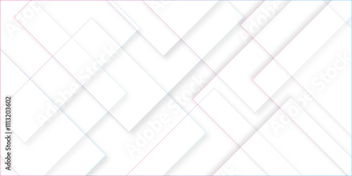 Abstract Minimal Geometric background with triangular bright light with soft shadows as pattern. White minimal line design. baseness technology and communication concept Decoration arrow design.	
