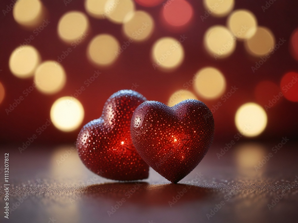 christmas background with red heart christmas background with red heart