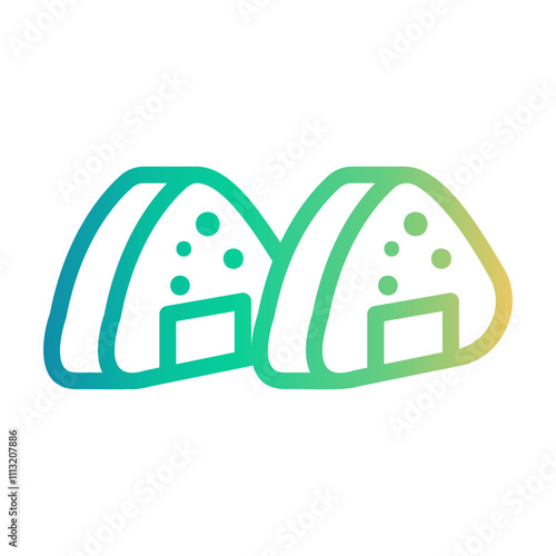 onigiri Line Gradient Icon