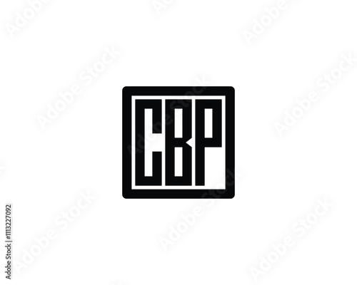 CBP logo design vector template. CBP photo