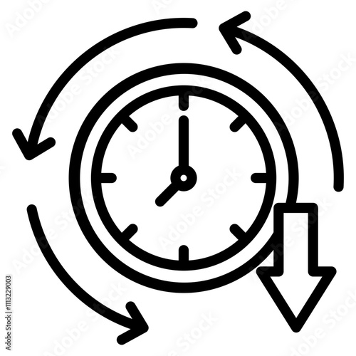 Cycle Time Reduction Icon