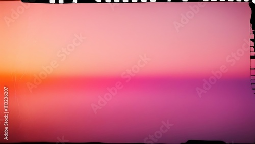 Pink and Orange Gradient Film Negative Image