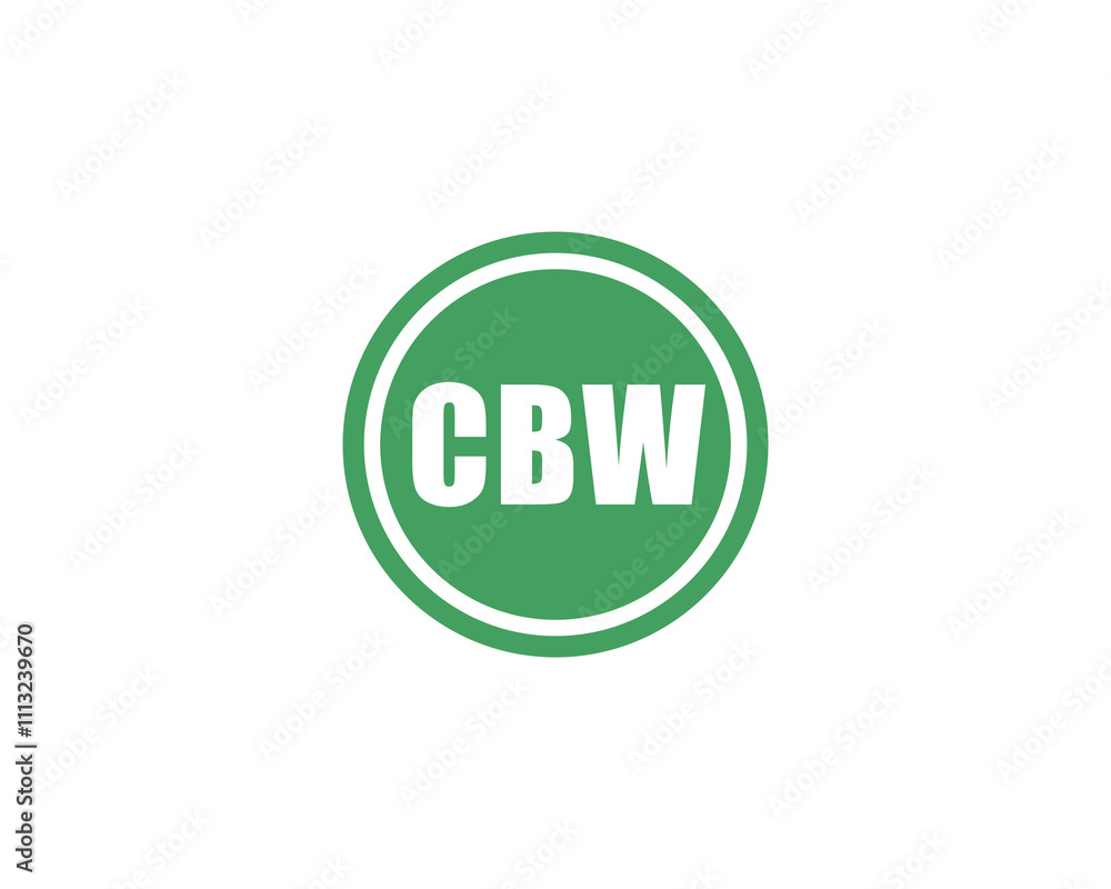 CBW logo design vector template. CBW CBW logo design vector template. CBW