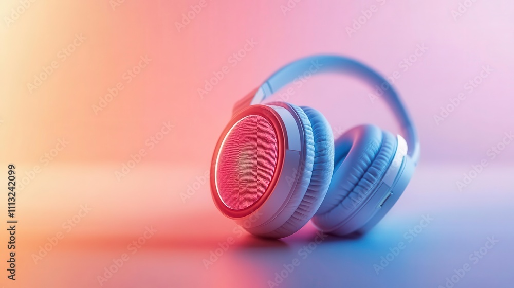 Stylish headphones with modern design and soft padding Stylish headphones with modern design and soft padding