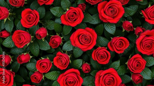 Vibrant Red Roses Bouquet Wallpaper: Perfect for Romantic Decor, Valentine's Day, or Anniversary Celebrations