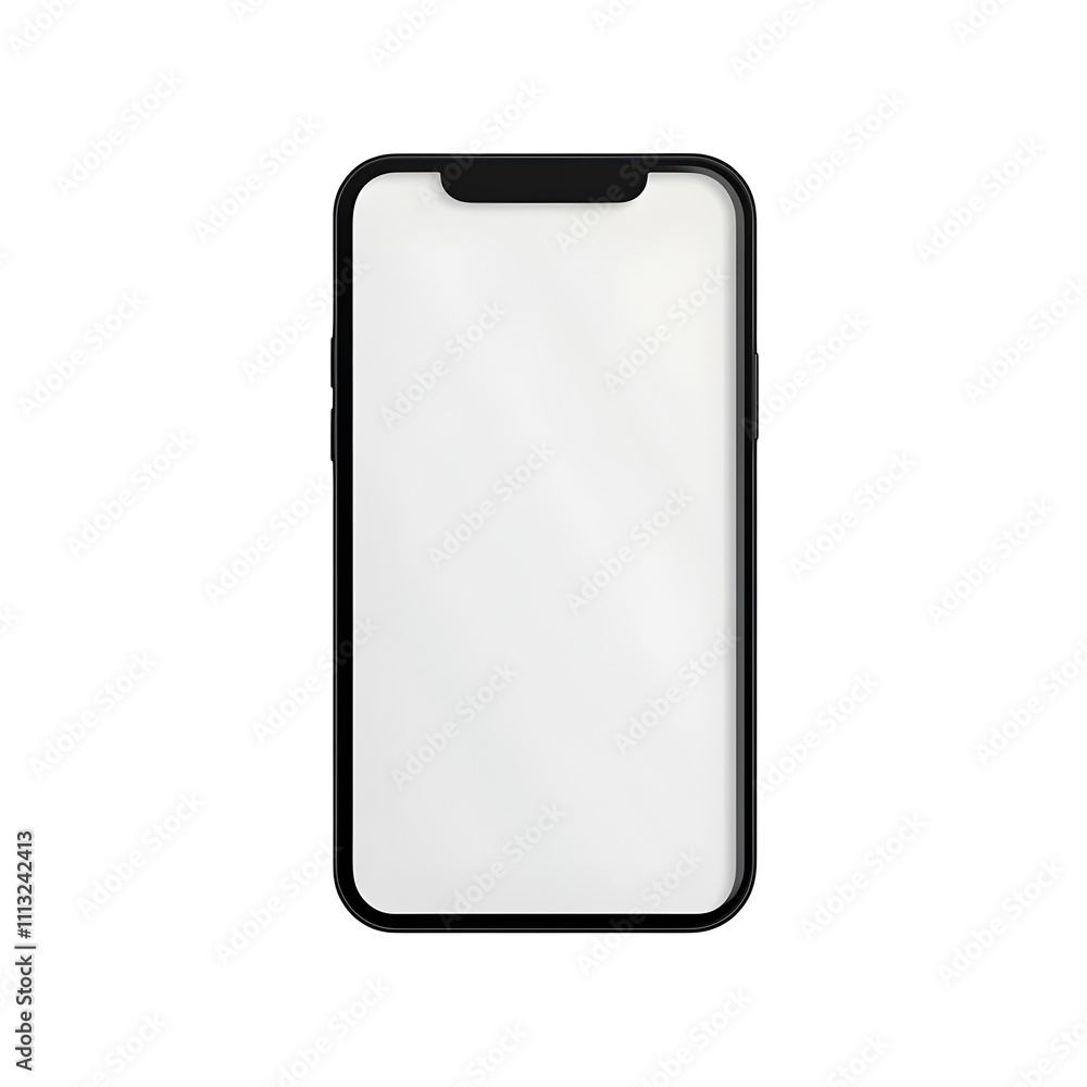 Realistic mobile phone mockup on white background Realistic mobile phone mockup on white background
