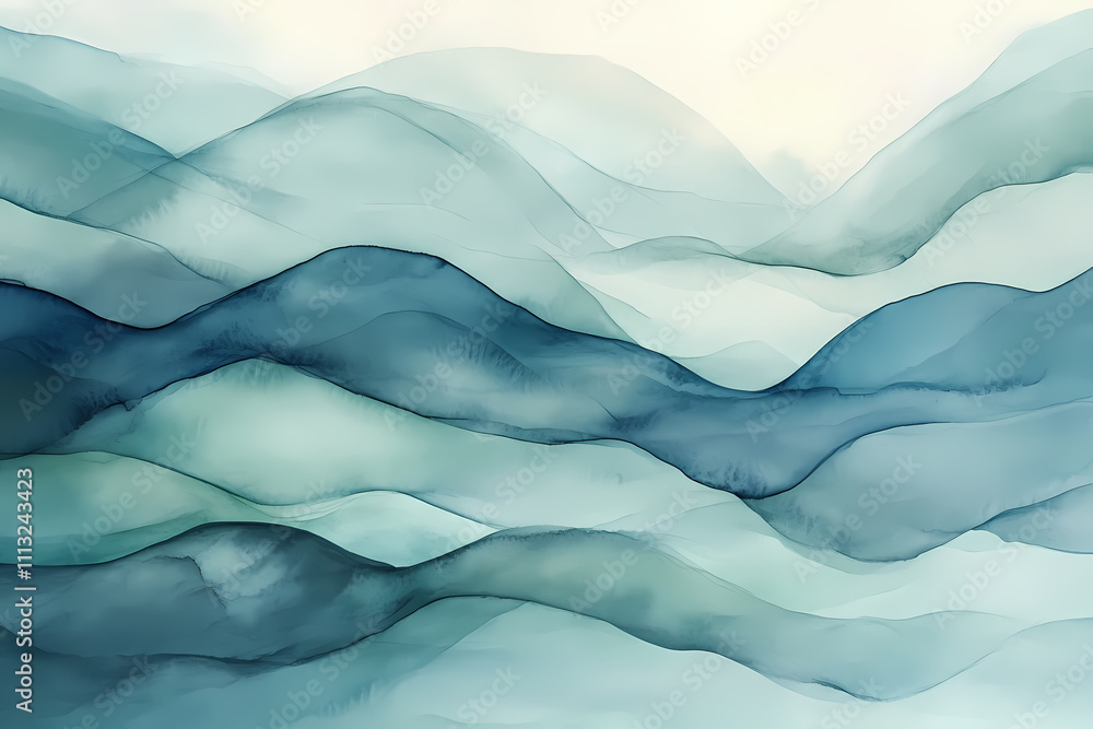 Fototapeta premium Abstract Watercolor Background with Soft color