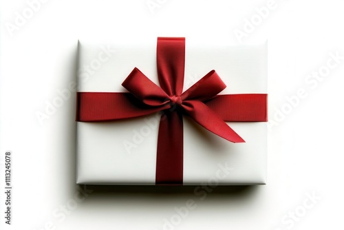 Wrapped gift with brown ribbon, perfect for celebrations and surprises