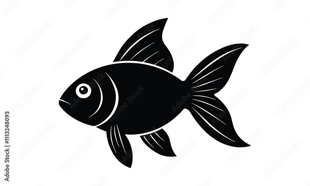 Fototapeta premium Tona fish vector design silhouette for t shirt design