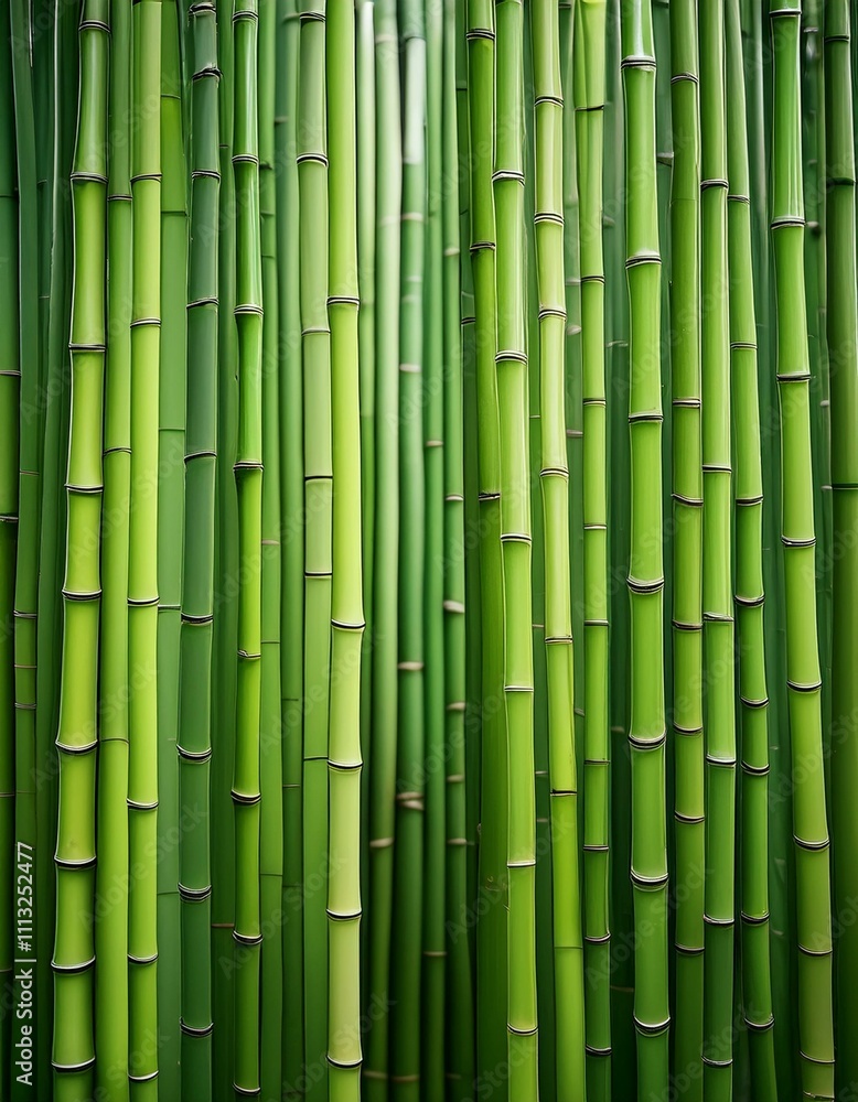 Vibrant green bamboo stalks stand tall, creating a serene and natural backdrop. Vibrant green bamboo stalks stand tall, creating a serene and natural backdrop.