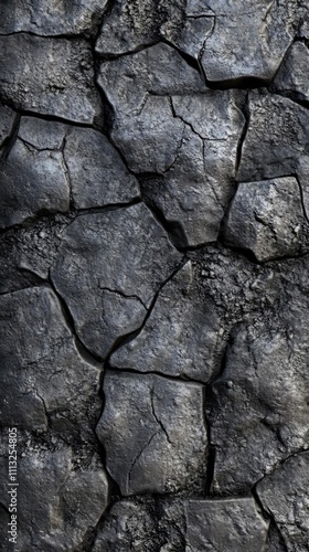 Cracked Stone Texture: Dark, Rough, and Ancient Surface Design Resource