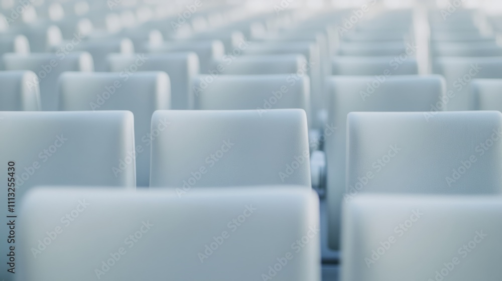 Empty airport seats, rows of white chairs in the modern terminal, with two dark-uniformed captains approaching each other, shallow depth of field focused on the chairs, obscurating the background and Empty airport seats, rows of white chairs in the modern terminal, with two dark-uniformed captains approaching each other, shallow depth of field focused on the chairs, obscurating the background and