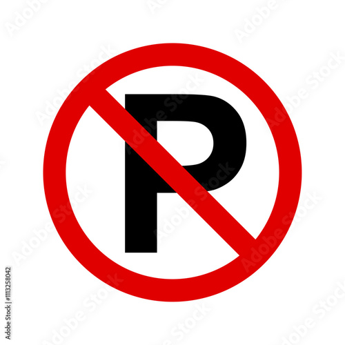 No parking sign