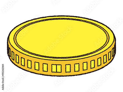 シンプルなコインの素材