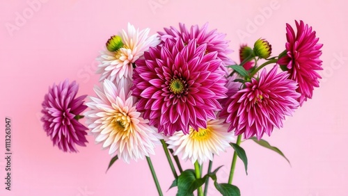 Vibrant Pink Dahlia Bouquet: Perfect for Home Decor, Gifting, or Adding a Touch of Nature to Any Space