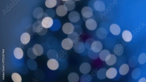 Enchanting Blue Bokeh Lights Background for Modern Web Design, Social Media, and Digital Art