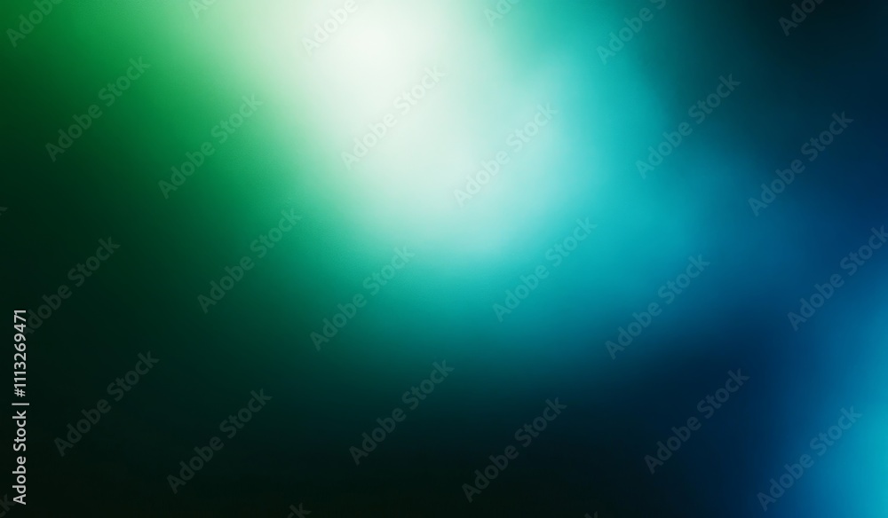 Obraz premium Dark Teal to Bright Turquoise Gradient Background Smooth Transition Abstract Digital Art
